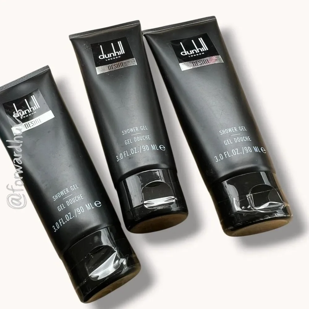 Desire by Dunhill for Men Shower Gel – 3 Bottles – 3oz Each – Factory Sealed